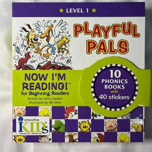 Vtg Now I’m Reading Level 1 Playful Pals Nora Gaydos 2003 10 Book Set Case